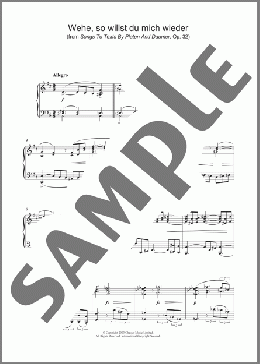 Wehe, so willst du mich wieder (from Songs To Texts By Platen And Daumer, Op. 32)(Johannes Brahms) 楽譜 ピアノ（ソロ） ダウンロード