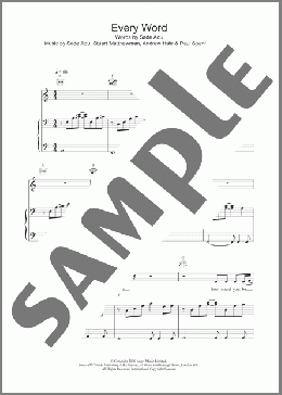 Every Word(Sade) 楽譜 その他 ダウンロード