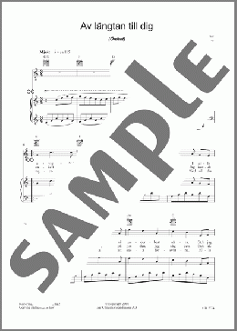 Av Langtan Till Dig(Asa Jinder/Jan Krantz/Stefan Nilsson) 楽譜 その他 ダウンロード