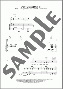 Don't Stop (Doin' It)(Anastacia) 楽譜 その他 ダウンロード