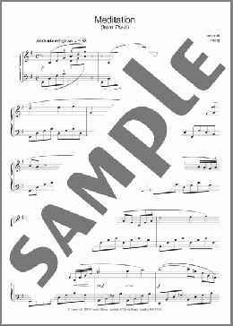 Meditation (from Thais) (abridged version)(Jules Massenet) 楽譜 ピアノ（ソロ） ダウンロード