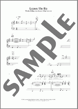 Leave Me Be(Toploader) 楽譜 その他 ダウンロード