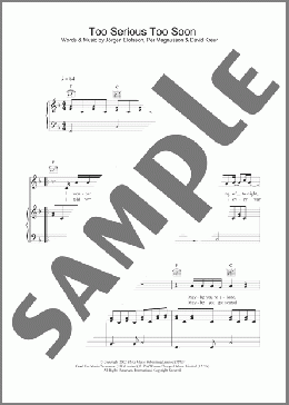 Too Serious Too Soon(Gareth Gates) 楽譜 その他 ダウンロード