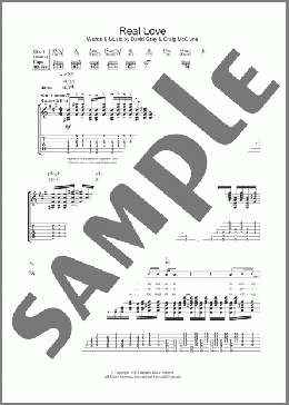 Real Love(David Gray) 楽譜 ギター（ソロ） ダウンロード