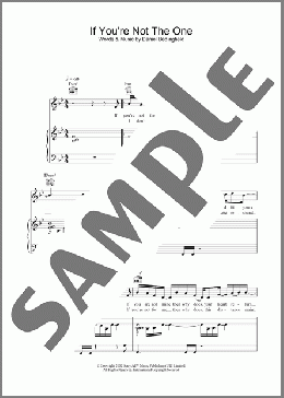 If You're Not The One(Daniel Bedingfield) 楽譜 その他 ダウンロード