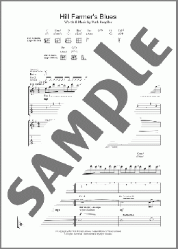 Hill Farmer's Blues(Mark Knopfler) 楽譜 ギター（ソロ） ダウンロード