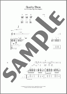 Quality Shoe(Mark Knopfler) 楽譜 ギター（ソロ） ダウンロード