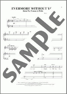 Evermore Without You (from The Woman In White)(David Zippel/Andrew Lloyd Webber) 楽譜 ピアノ & ボーカル ダウンロード