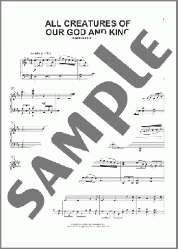All Creatures Of Our God And King (arr. Phillip Keveren)(Francis Of Assisi/William Henry Draper/Geistliche Kirchengesang) 楽譜 ピアノ（ソロ） ダウンロード