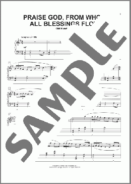 Praise God, From Whom All Blessings Flow (arr. Phillip Keveren)(Thomas Ken/Louis Bourgeois) 楽譜 ピアノ（ソロ） ダウンロード