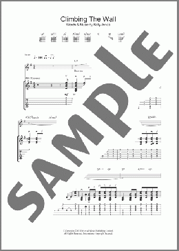 Climbing The Wall(Stereophonics) 楽譜 ギター（ソロ） ダウンロード
