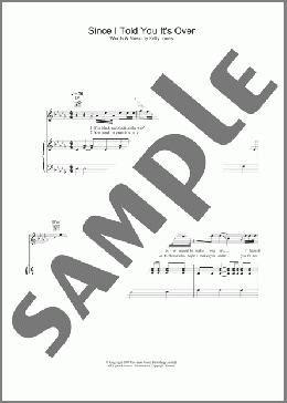 Since I Told You It's Over(Stereophonics) 楽譜 その他 ダウンロード