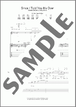 Since I Told You It's Over(Stereophonics) 楽譜 ギター（ソロ） ダウンロード