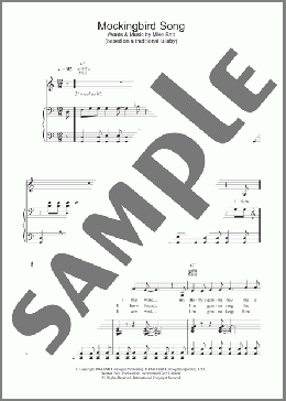 Mockingbird Song(Katie Melua) 楽譜 その他 ダウンロード