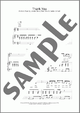 Thank You(Jamelia) 楽譜 その他 ダウンロード