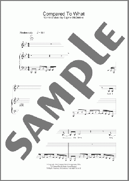 Compared To What(Roberta Flack) 楽譜 その他 ダウンロード