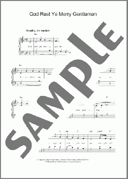 God Rest Ye Merry, Gentlemen(19th Century English Carol) 楽譜 ピアノ（ソロ） ダウンロード