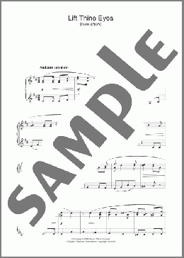 Lift Thine Eyes(Felix Mendelssohn) 楽譜 ピアノ（ソロ） ダウンロード