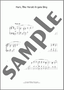 Hark! The Herald Angels Sing(Charles Wesley) 楽譜 ピアノ（ソロ） ダウンロード