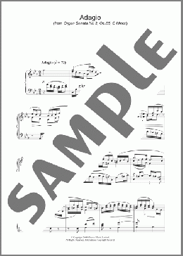 Adagio(Felix Mendelssohn) 楽譜 ピアノ（ソロ） ダウンロード
