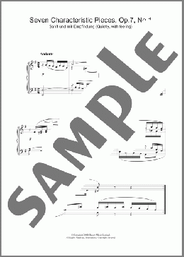 Seven Characteristic Pieces, Op.7, No.1(Felix Mendelssohn) 楽譜 ピアノ（ソロ） ダウンロード