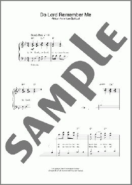 Do Lord Remember Me(African-American Spiritual) 楽譜 ピアノ（ソロ） ダウンロード