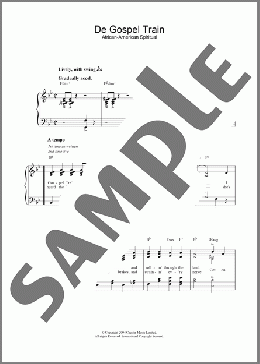 De Gospel Train(African-American Spiritual) 楽譜 ピアノ（ソロ） ダウンロード