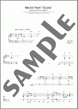 March From Scipio(Handel) 楽譜 ピアノ（ソロ） ダウンロード