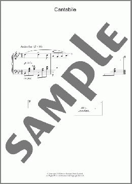 Cantabile(Chopin) 楽譜 ピアノ（ソロ） ダウンロード