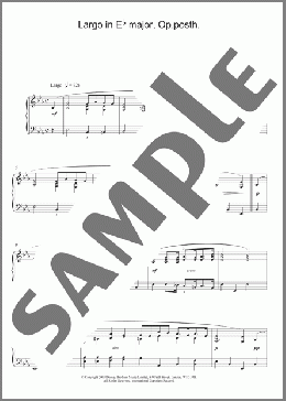Largo In Eb Major, Op. Posth.(Frederic Chopin) 楽譜 ピアノ（ソロ） ダウンロード