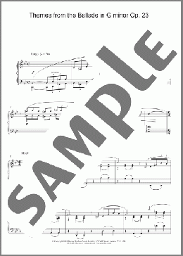 Themes From The Ballade In G Minor, Op. 23(Frederic Chopin) 楽譜 ピアノ（ソロ） ダウンロード