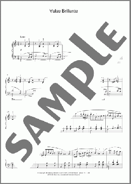 Valse Brillante(Frederic Chopin) 楽譜 ピアノ（ソロ） ダウンロード