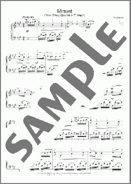 Minuet (from String Quintet in E Major)(Luigi Boccherini) 楽譜 ピアノ（ソロ） ダウンロード