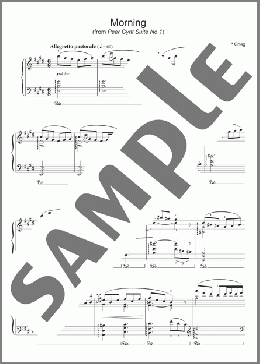 Morning (from Peer Gynt Suite No. 1)(Edvard Grieg) 楽譜 ピアノ（ソロ） ダウンロード