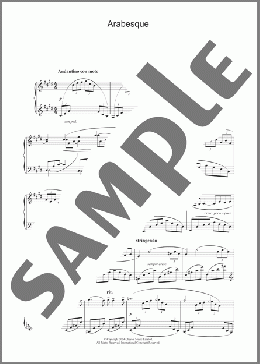 Arabesque(Claude Debussy) 楽譜 ピアノ（ソロ） ダウンロード