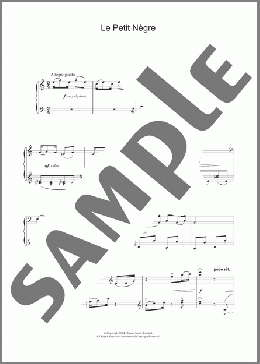 Le Petit NEgre(Claude Debussy) 楽譜 ピアノ（ソロ） ダウンロード