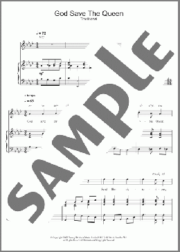 God Save The Queen(Traditional) 楽譜 ピアノ & ボーカル & ギター ダウンロード