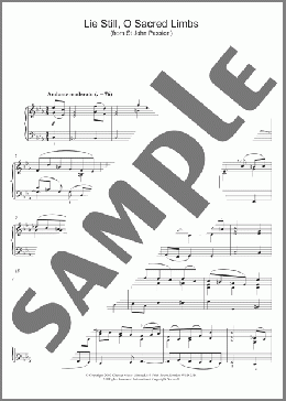 Lie Still, O Sacred Limbs (from St John Passion)(Johann Sebastian Bach) 楽譜 ピアノ（ソロ） ダウンロード