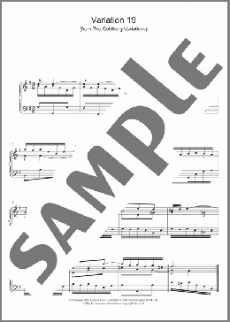 Variation 19 (from The Goldberg Variations)(Johann Sebastian Bach) 楽譜 ピアノ（ソロ） ダウンロード