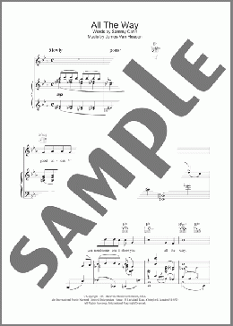 All The Way(Sammy Cahn) 楽譜 ピアノ（ソロ） ダウンロード
