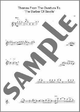The Barber Of Seville Overture(Gioacchino Rossini) 楽譜 その他 ダウンロード