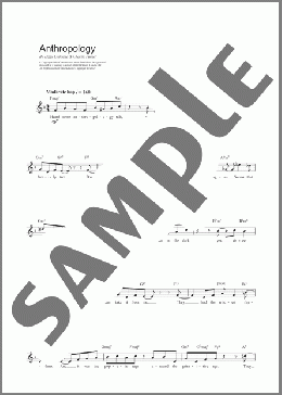 Anthropology(Charlie Parker) 楽譜 その他 ダウンロード