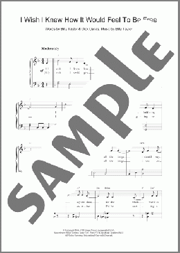 I Wish I Knew How It Would Feel To Be Free(Billy Taylor) 楽譜 ピアノ（ソロ） ダウンロード