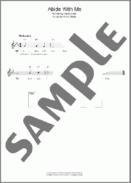 Abide With Me(W.H. Monk) 楽譜 その他 ダウンロード