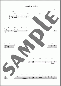 A Musical Joke (Top Line)(Wolfgang Amadeus Mozart) 楽譜 その他 ダウンロード