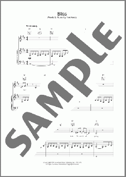 Bliss(Tori Amos) 楽譜 その他 ダウンロード
