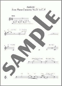 Andante K467(Wolfgang Amadeus Mozart) 楽譜 その他 ダウンロード