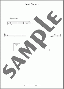 Anvil Chorus(Giuseppe Verdi) 楽譜 その他 ダウンロード