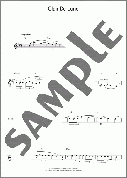 Clair De Lune(Claude Debussy) 楽譜 その他 ダウンロード