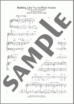 Nothing Like You've Ever Known(Andrew Lloyd Webber) 楽譜 その他 ダウンロード